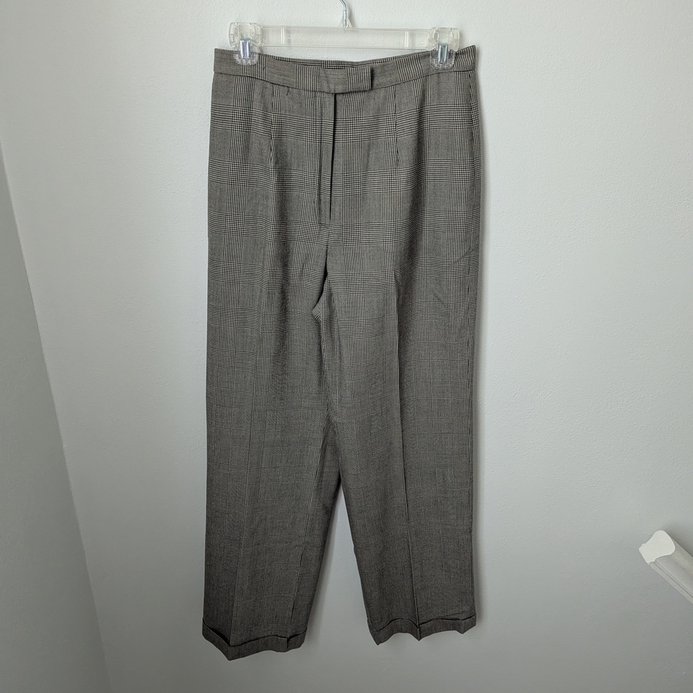Gray Plaid Trousers